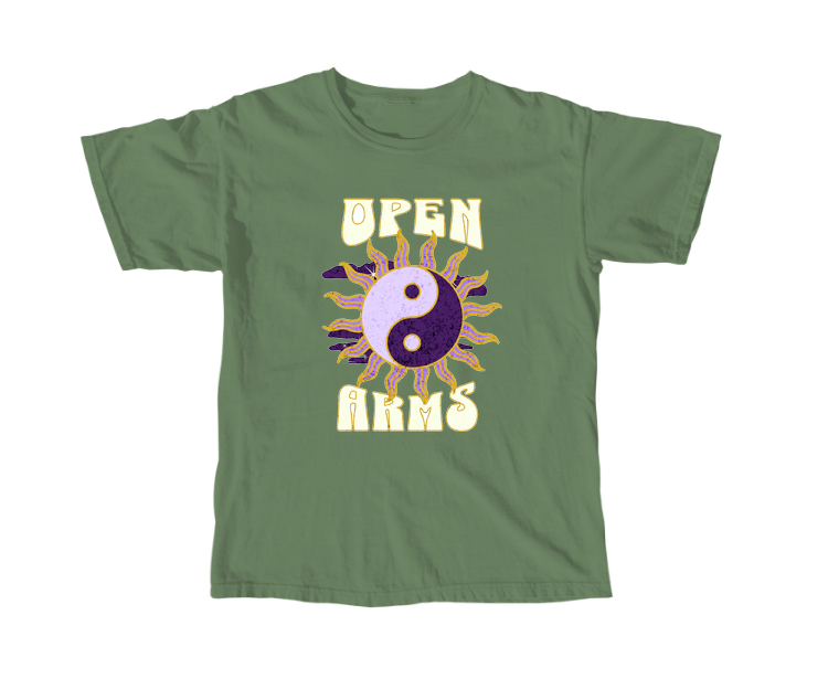 Open Arms Ying & Yang Tee